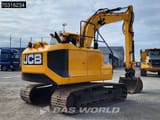 2021 JCB 140X crawler excavator, rear three-quarter view