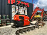 2018 Kubota U36-4 mini excavator, rear three-quarter view