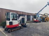 2019 Takeuchi TB23R mini excavator, side view