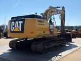 2019 Caterpillar 326F crawler excavator, rear three-quarter view