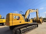 2021 Caterpillar 336GC excavator, rear three-quarter view