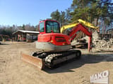 2017 Volvo ECR88D crawler excavator, rear three-quarter view