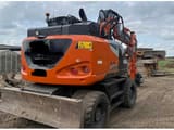 2023 Hitachi Zaxis 155W-7 wheel excavator rear view
