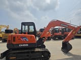 2021 Doosan DH55 mini excavator, side view