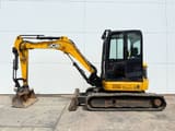 2018 JCB 48Z-1 mini excavator, side profile view