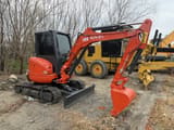 2023 Kubota U35 mini excavator, side profile view