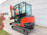 2018 Kubota KX027-4 mini excavator, rear three-quarter view