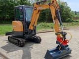 2022 CASE CX26C mini excavator, side view