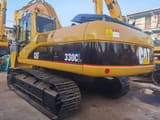 2010 Caterpillar 330CL crawler excavator, rear three-quarter view