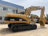 2017 Caterpillar 320CL crawler excavator, side profile view
