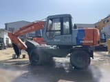 1993 Hitachi EX100WD wheel excavator side view