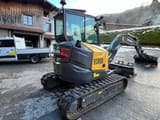 2024 Volvo ECR50 mini excavator, rear three-quarter view