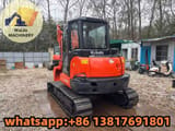 2023 Kubota KX165-5 mini excavator, front three-quarter view