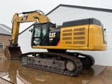2015 Caterpillar 349E LME crawler excavator side view