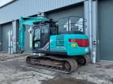 2022 Kobelco SK130LC-11 crawler excavator, rear three-quarter view
