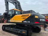 2022 Hyundai 330LC-9 crawler excavator, rear three-quarter view