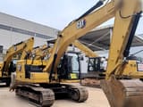 2021 Caterpillar 320GC crawler excavator, side view