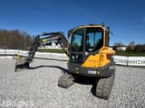 2018 Volvo ECR58D mini excavator, side view