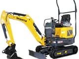 2026 Shantui SE12 mini excavator, side view