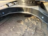 Hitachi ZX240 crawler excavator undercarriage view