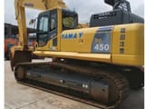 2020 Komatsu PC450-8 crawler excavator, rear three-quarter view
