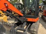 Hitachi ZX50U-2 mini excavator, front three-quarter view