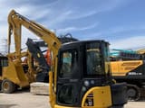 2022 Komatsu PC35MR mini excavator, side view