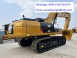 2025 Caterpillar 336D2L crawler excavator, rear three-quarter view