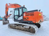 2014 Hitachi Zaxis 180LC crawler excavator, rear three-quarter view