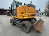 2018 Liebherr A910 Compact Litronic wheel excavator, rear three-quarter view