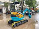 2022 Kubota U-20 mini excavator, rear three-quarter view