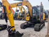 2024 Sany SY75C mini excavator, front three-quarter view