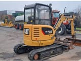 2019 Caterpillar 302.7DCR crawler excavator, rear three-quarter view