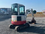 2018 Takeuchi TB23R mini excavator, rear three-quarter view