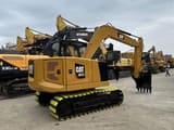 2025 Caterpillar 307.5 crawler excavator, rear three-quarter view