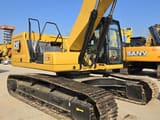 2023 Caterpillar 336GC crawler excavator, rear three-quarter view