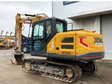 2024 XCMG XE135G crawler excavator, rear three-quarter view