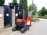 2015 Kubota U10-3 mini excavator, rear view