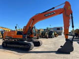 2026 Develon DX220 LCA crawler excavator, side view