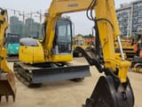 2023 Komatsu PC78US-6 mini excavator, front three-quarter view