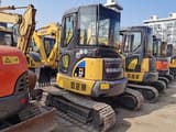 2023 Komatsu PC50 MR mini excavator, rear three-quarter view