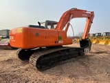 2019 Hitachi EX200-5 crawler excavator, rear three-quarter view