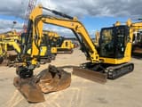 2022 Caterpillar 306CR mini excavator, front three-quarter view