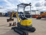 2018 Wacker Neuson EZ17 mini excavator, rear three-quarter view