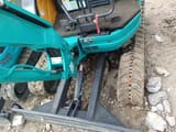Kubota U-20 mini excavator front view