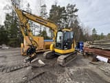 2022 Komatsu PC78US-11E0 crawler excavator, front three-quarter view