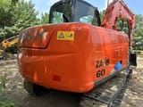 2024 Hitachi Zaxis 60 mini excavator rear three-quarter view