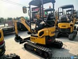2022 XCMG XE17U crawler excavator, rear three-quarter view