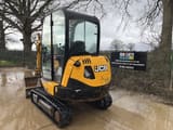 2021 JCB 8026 CTS mini excavator, rear three-quarter view