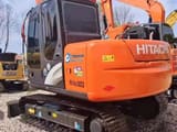2019 Hitachi ZX70 crawler excavator rear three-quarter view